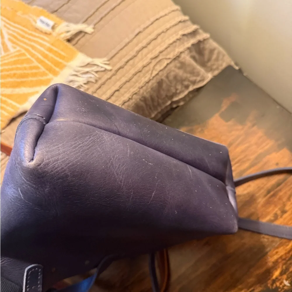 Portland Leather Navy Mini Tote - Picture 5 of 5